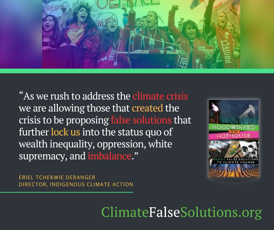 Read more about the article As we rush to address the climate crisis we are allowing those that created the crisis to be proposing false solutions that further lock us into the status quo of wealth inequality, oppression, white supremacy, and imbalance.